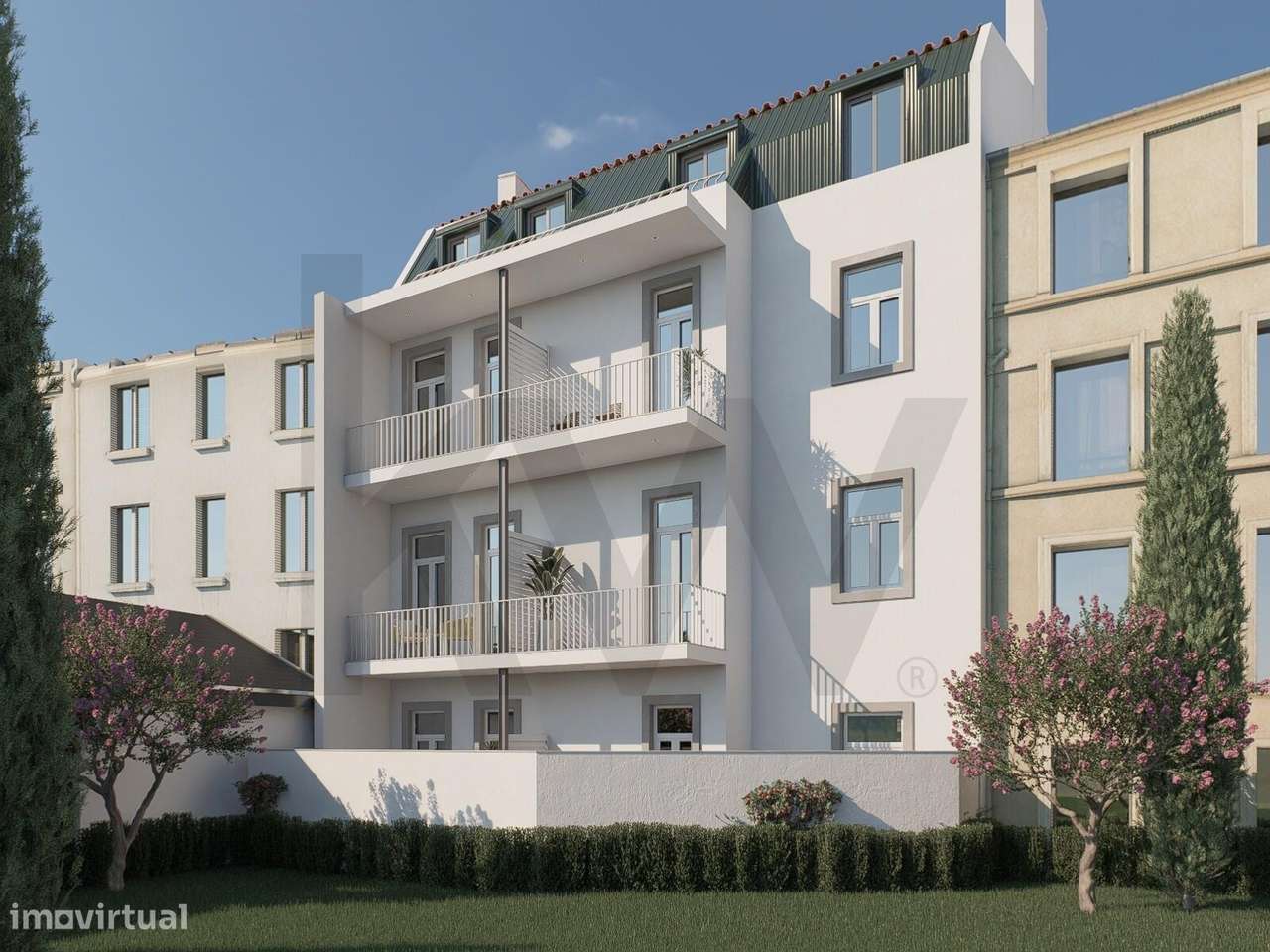 Apartamento T1 com terraço e jardim na Estrela, Lisboa-0