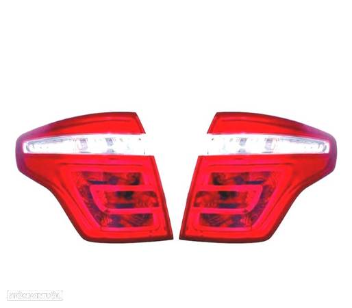 FAROLINS TRASEIROS PARA CITROEN C4 PICASSO 06-11 VERMELHO BRANCO - 1