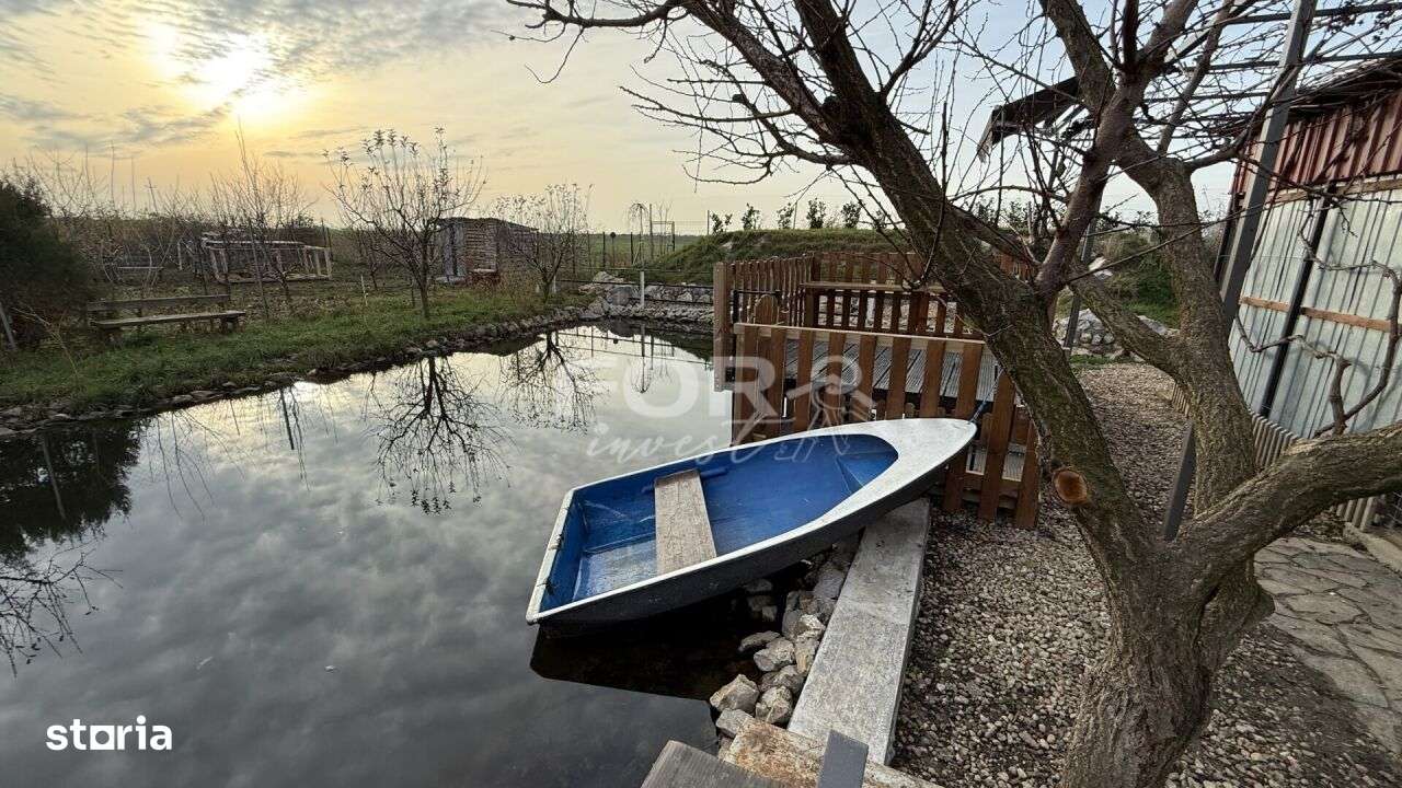 Cabana cu iaz, sera si 857mp teren de vanzare Livada de Bihor-11