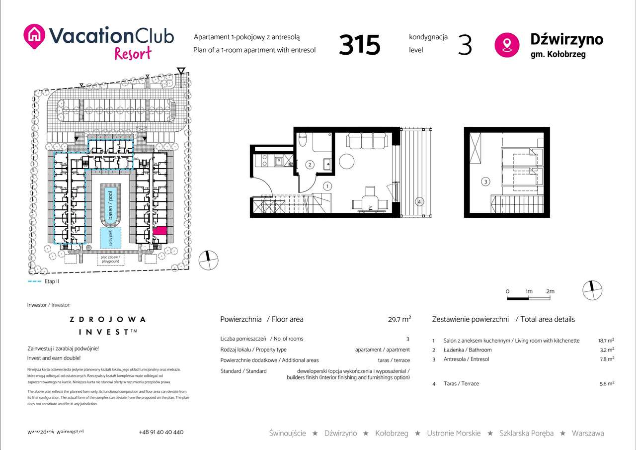 VacationClub Resort | apartament 315 - Pełny obrazek: 2/8