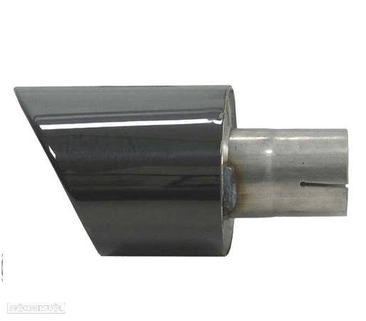 PONTEIRAS DE ESCAPE PARA AUDI A4 16-19 LOOK RS4 PRETO - 3