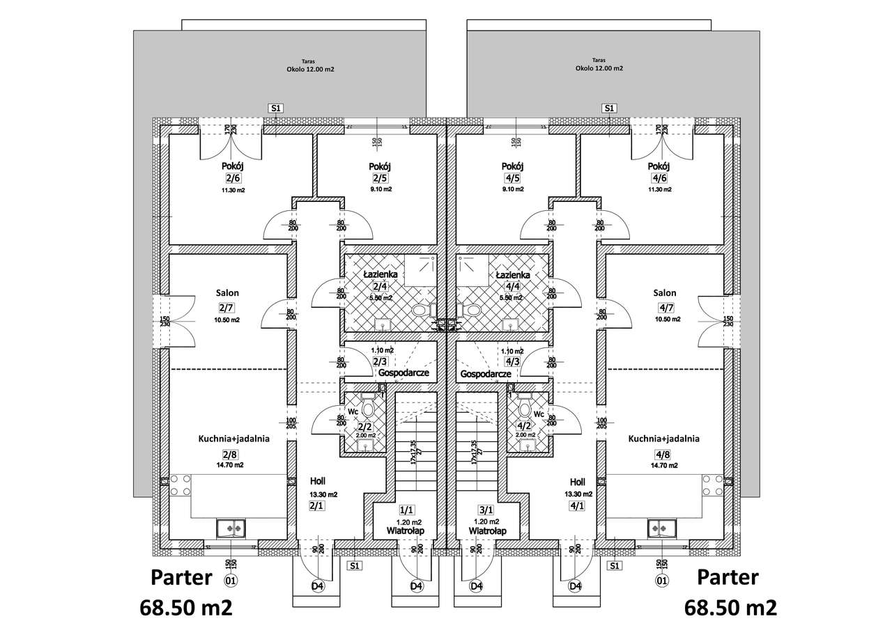 Mieszkanie 71.5 m² z Ogródkiem w Mielcu - Smoczka, ul. Spiralewicza - Pełny obrazek: 4/7