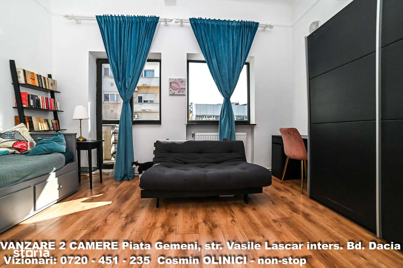 Vanzare 2 cam. DACIA, Piata Gemeni, str. V. Lascar, SU 68mp, ST. 94mp - Imagine principală: 5/20
