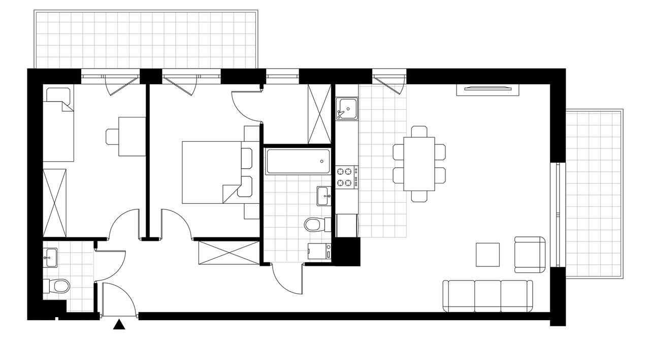 3-pokojowe mieszkanie 73m2 + 2 balkony - Pełny obrazek: 4/9
