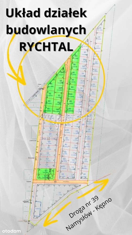 Atrakcyjne działki budowlane - Rychtal - Pełny obrazek: 4/13