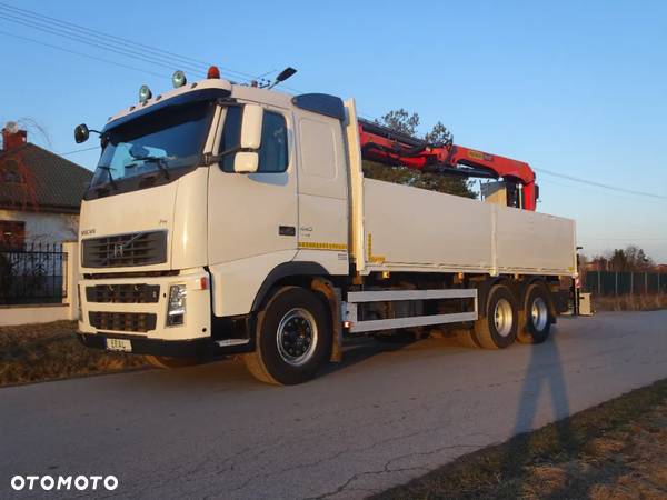 Volvo FM 440 FH 440 6X4 HDS Palfinger PK 21001L z siodełkiem budowlanka z Niemiec zestaw z przyczepa - 1