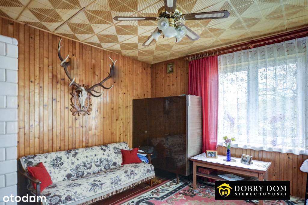 Domek na podlaskiej wsi wokół łąk i lasów