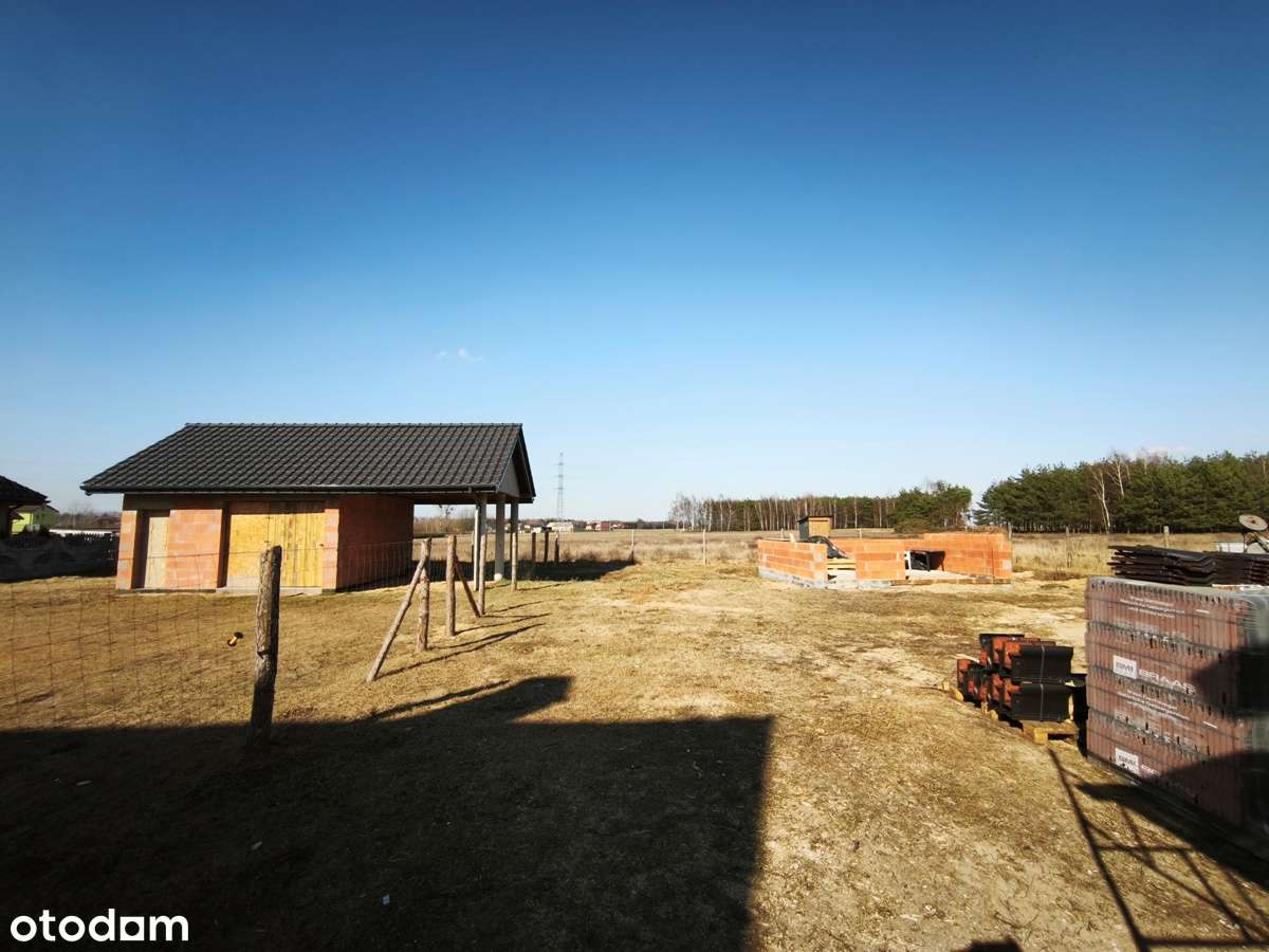 Dom w trakcie budowy w sąsiedztwie lasów i Jeziora Ślesińskiego-8