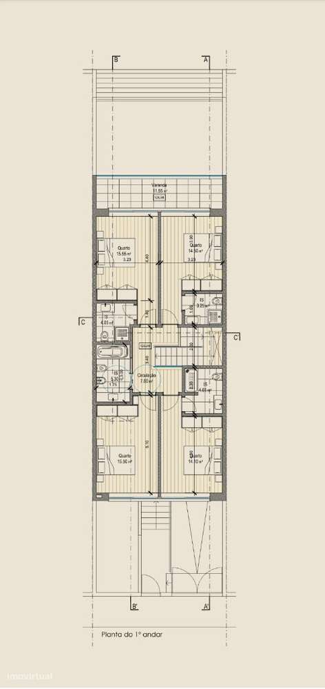 Moradia M4 em banda com garagem em zona dos Olivais - Grande imagem: 4/6