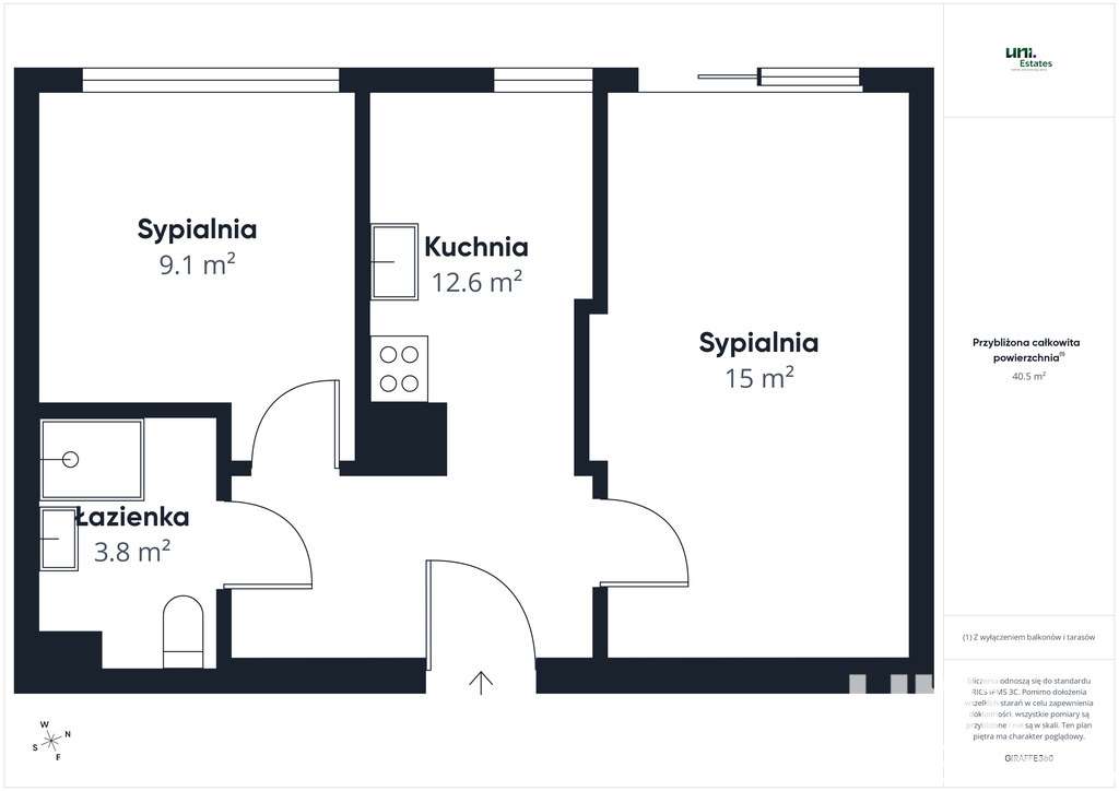 Promocja | 2 Osobne Pokoje | Metro | Balkon - Pełny obrazek: 2/18
