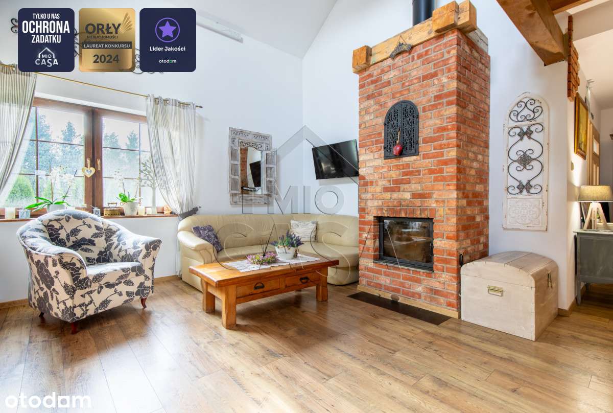 Przytulny dom  z  kominkiem i antresolą - Pełny obrazek: 5/20