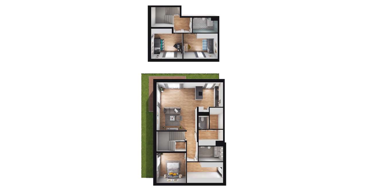 4-pokojowe mieszkanie 126m2 + ogródek Bez Prowizji - Pełny obrazek: 2/8