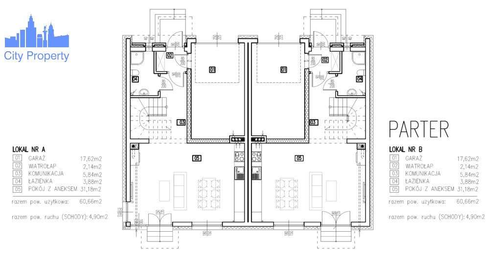 [Wideo] Bliźniak z garażem i poddaszem-14