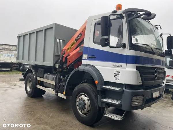 Mercedes-Benz Axor 1829AK 4x4 wywrotka + hds Palfinger Klima - 1