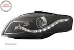 Faruri LED DRL Audi A4 B7 (11.2004-03.2008) DAYLIGHT Negru- livrare gratuita - 2