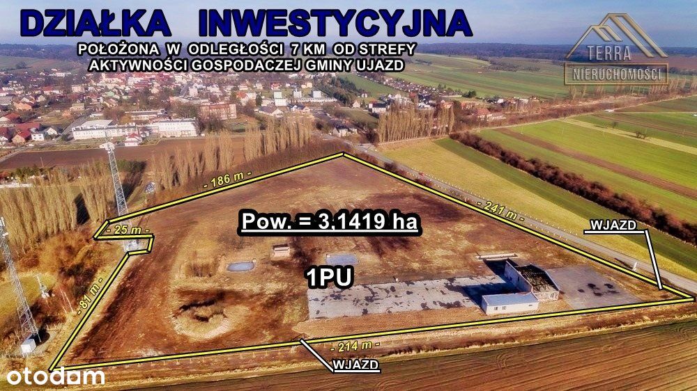 Inwestycyjna - Usługi, Produkcja - 3,1419 Ha, Mpzp