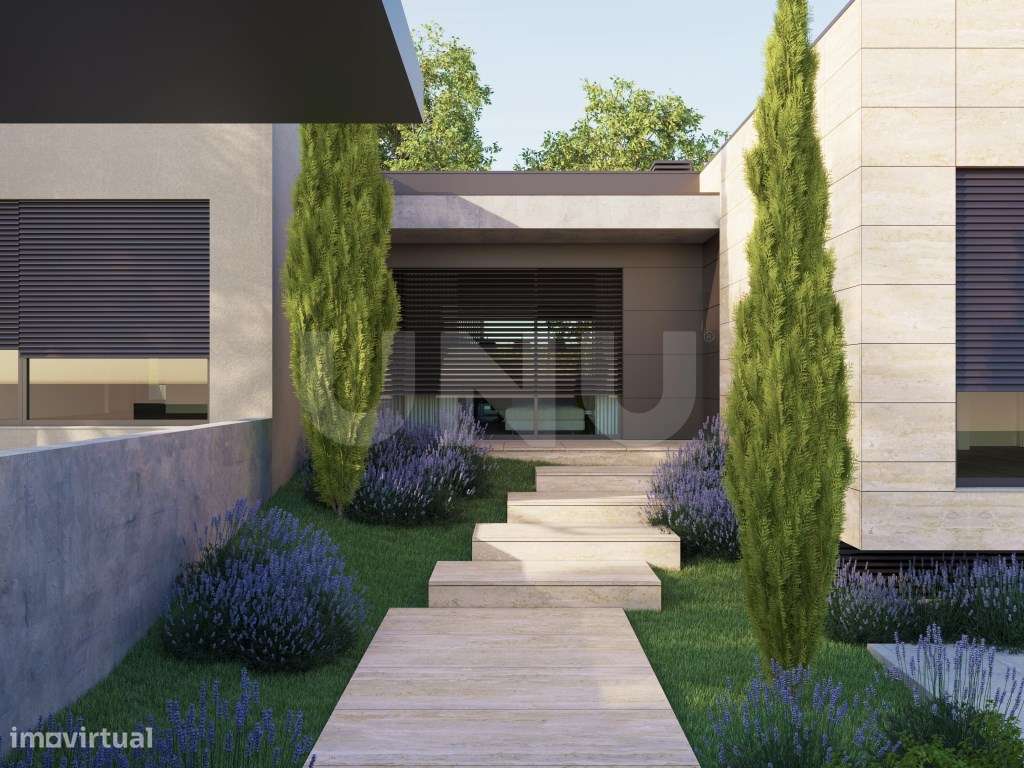 Moradia contemporânea de luxo com piscina e acabamentos de excelência - Grande imagem: 2/24