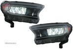 Faruri LED Light Bar Ford Ranger (2015-2020) LHD Negru cu Semnal Dinamic- livrare gratuita - 5