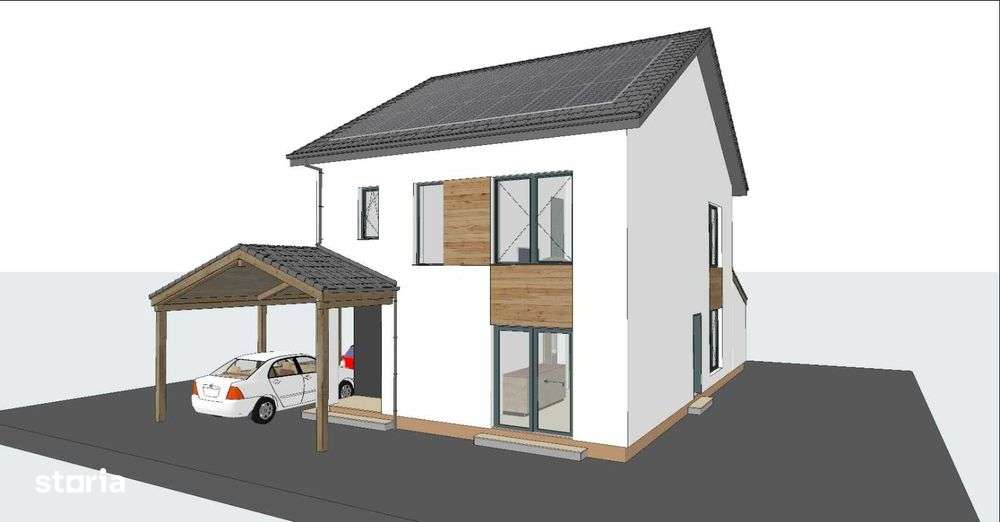 Casa individuala P+1 130mp utili teren de 500mp in Sura Mica-0