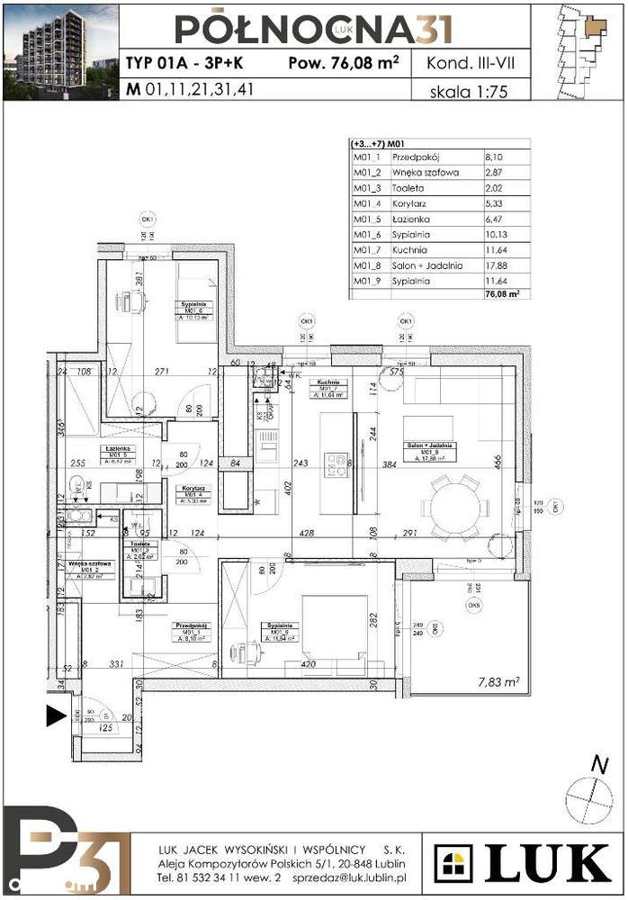 Mieszkanie nr 1 - Pełny obrazek: 2/12