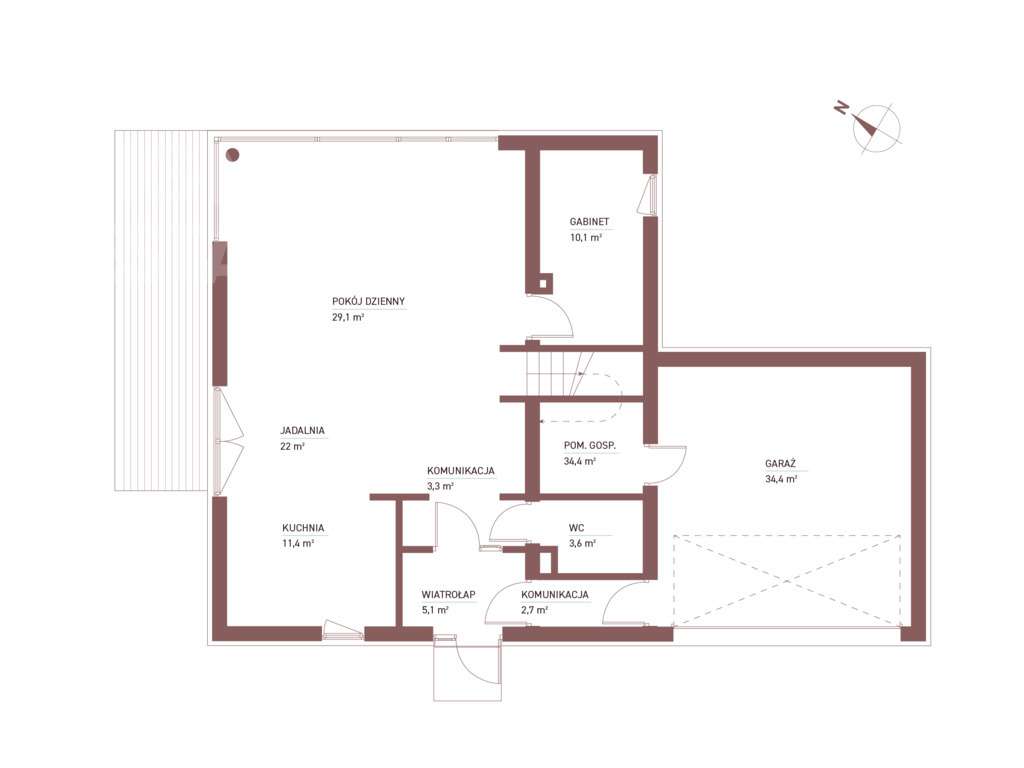 Dom w stanie deweloperskim w Powsinie bez prowizji - Pełny obrazek: 5/6
