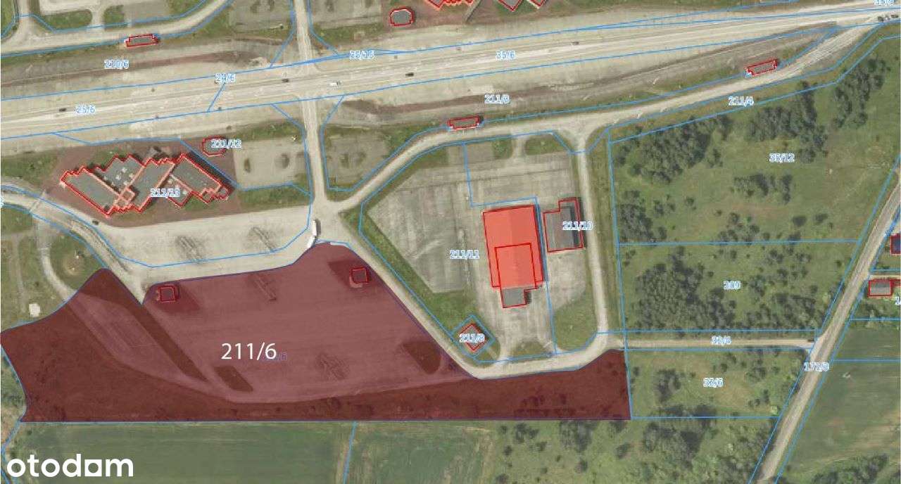 Działka inwestycyjna przy DK 32-2