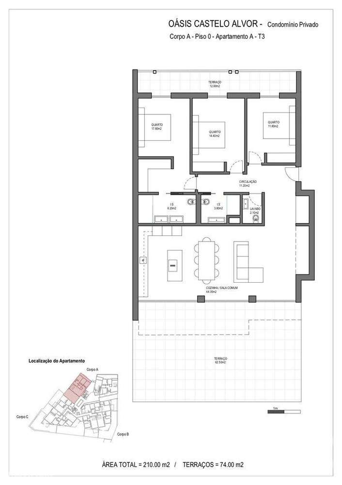 Apartamento T3 em Alvor de 210,00 m2 - Grande imagem: 3/15