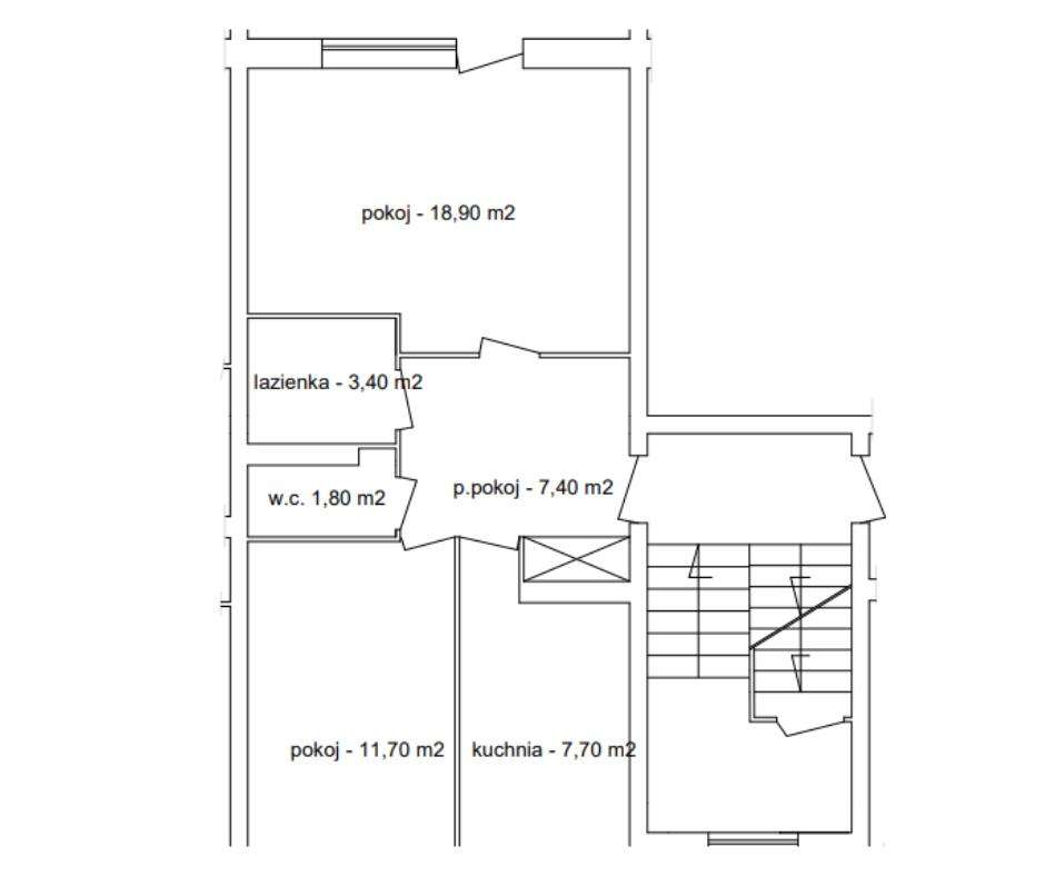 Mieszkanie 2-pokojowe 50,9 m²,  balkon, blok SM - Pełny obrazek: 2/12