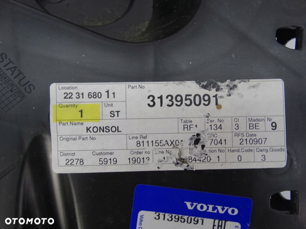 Volvo V40 wspornik zderzaka ślizg 31395091 NOWY - 4