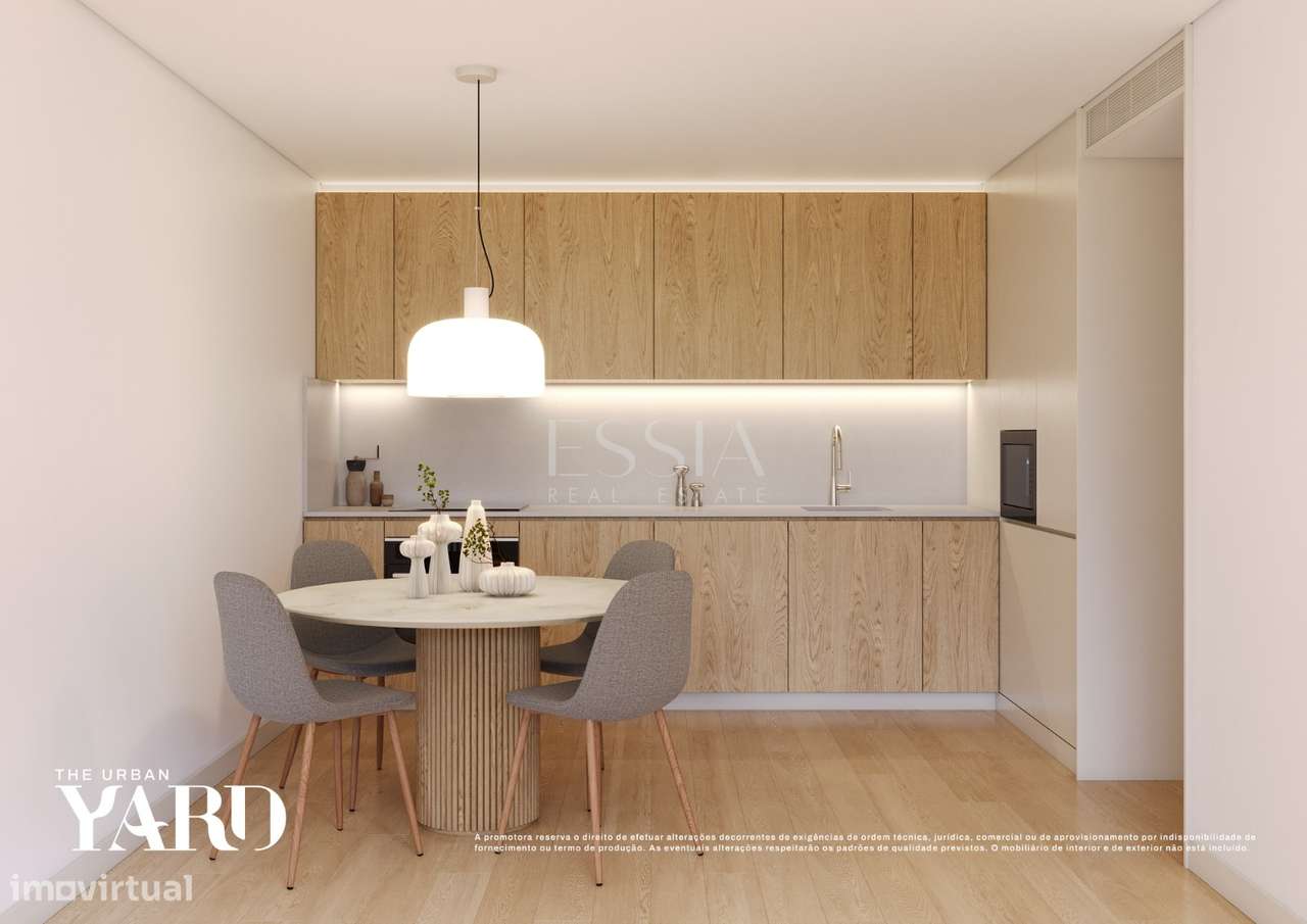 Apartamento T2 com Varanda no The Yard Urban nos Jardins da Arrábida-3
