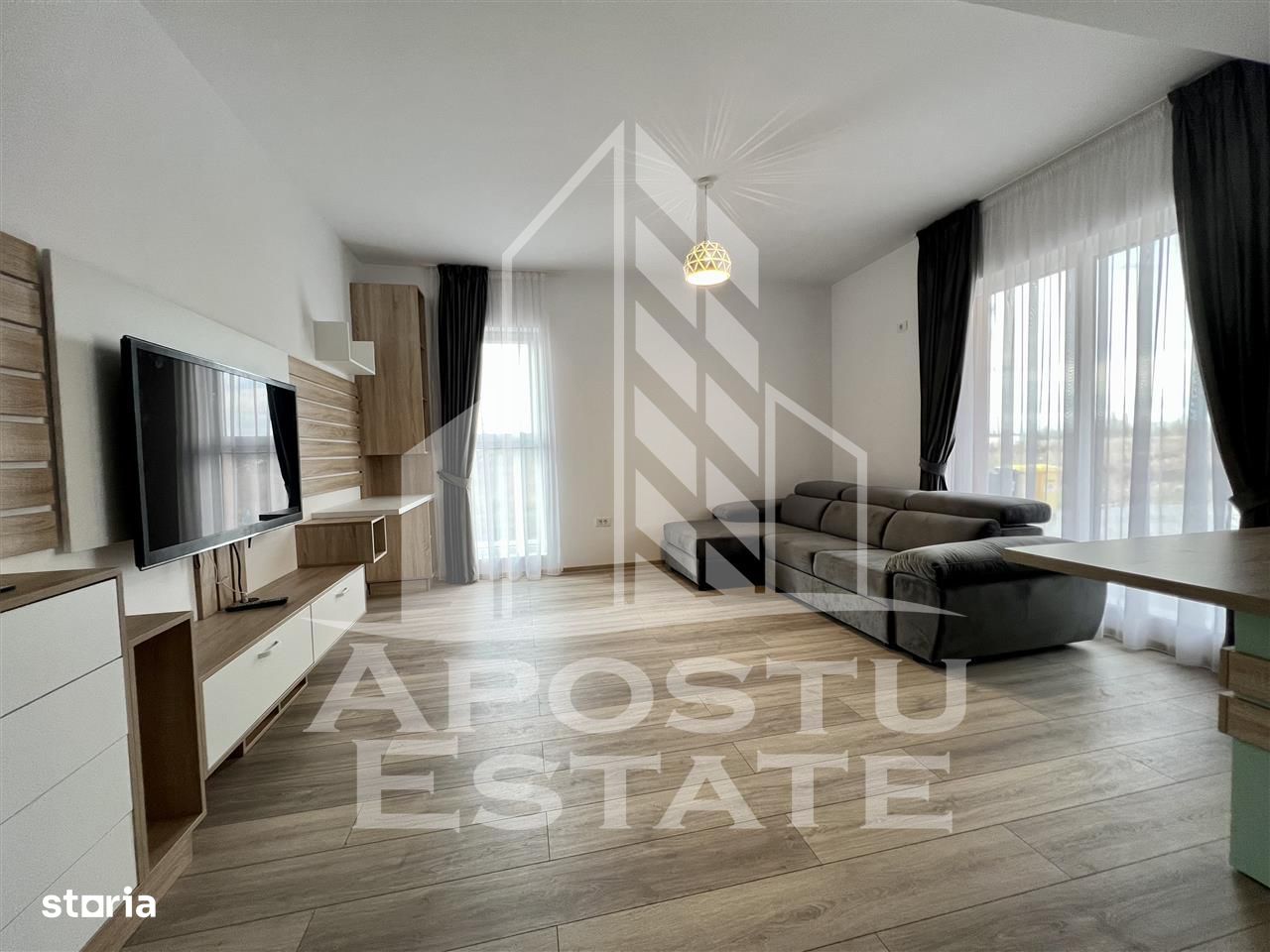 Apartament cu 2 camere complet mobilat si utilat in spate la Lidl.