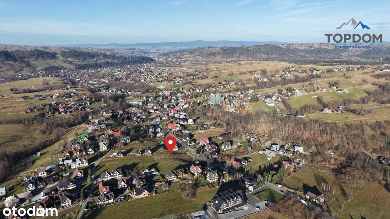 DZIAŁKA Z WIDOKEM W ZAKOPANEM Z POZWOLENIEM NA 3 DOMY I GARAŻ NA 6 AUT-6