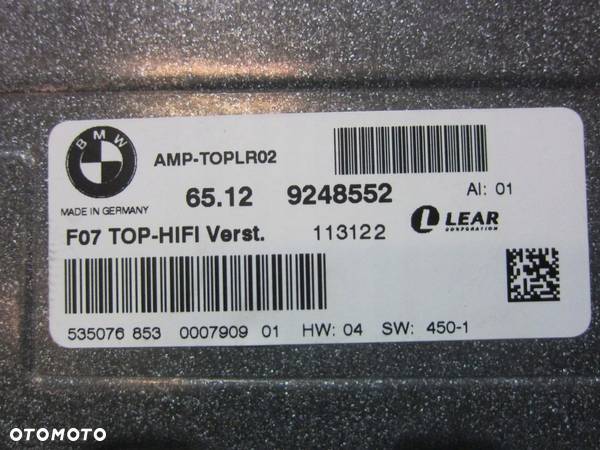 BMW X3 F25 NAGŁOŚNIENIE GŁOŚNIKI TOP HIFI HARMAN KARDON 65129248552 - 13