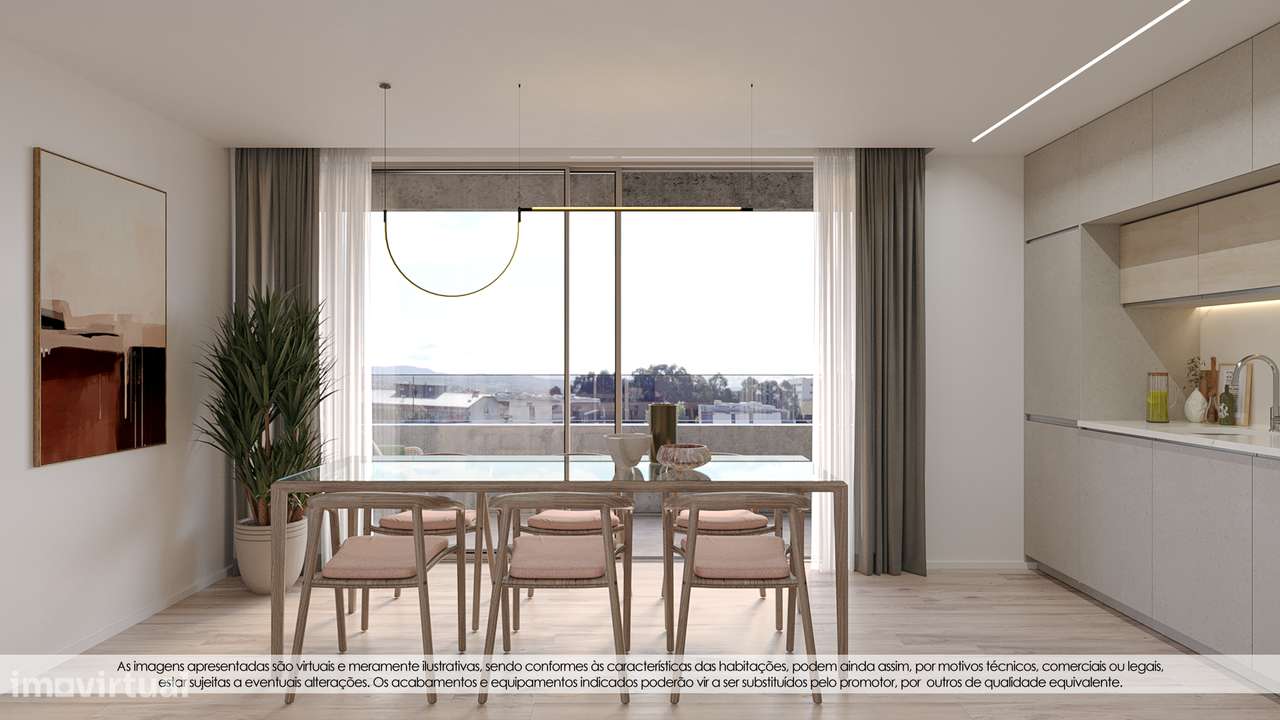 T2 Novo c/ Lugar de Garagem em Mafamude (El Corte Inglés) - Grande imagem: 3/31