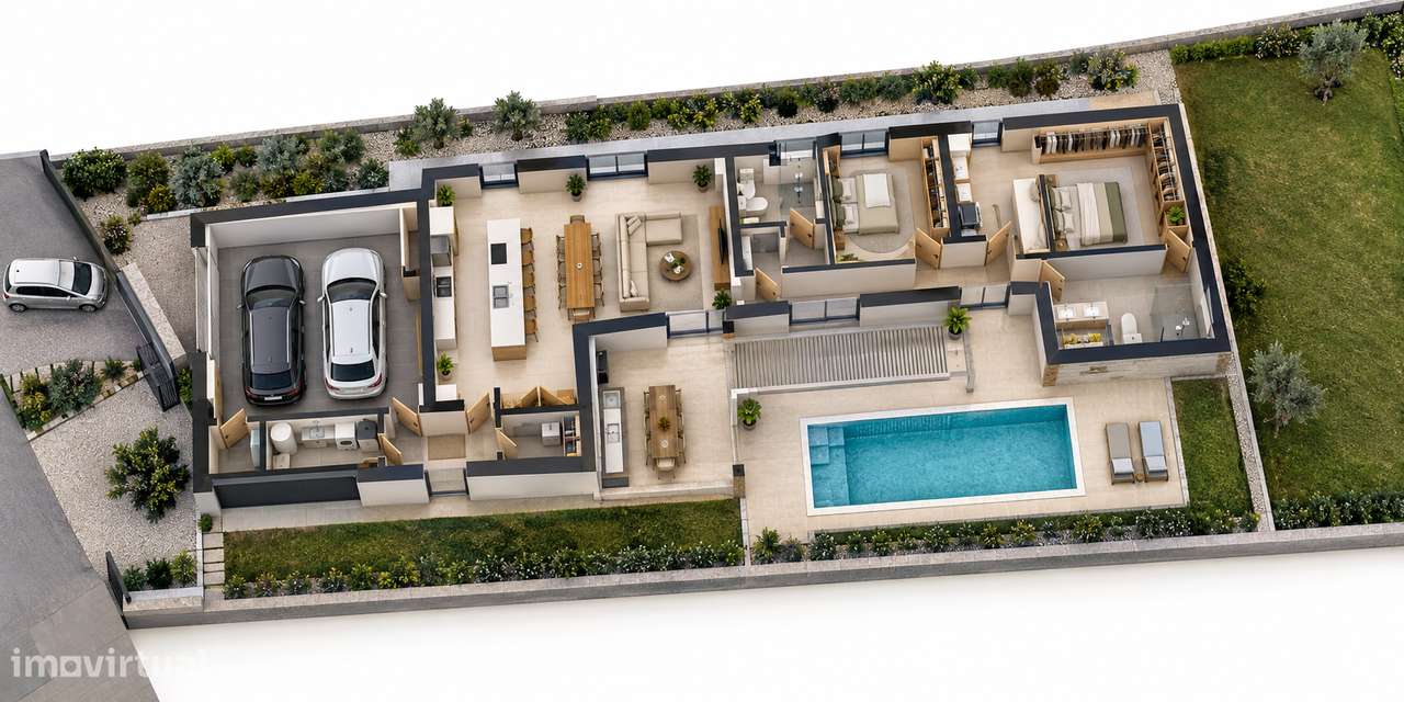 Terreno para Construção com Projeto de Moradia Térrea V2 e Piscina !-3