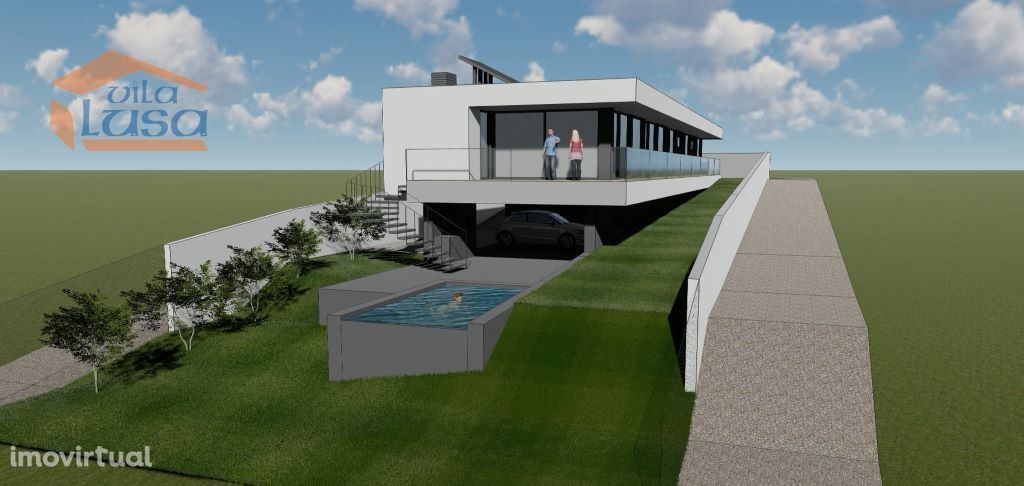 Tereno 872 m2 Projeto Aprovado Vilar de Paraíso Vila Nova de Gaia p...