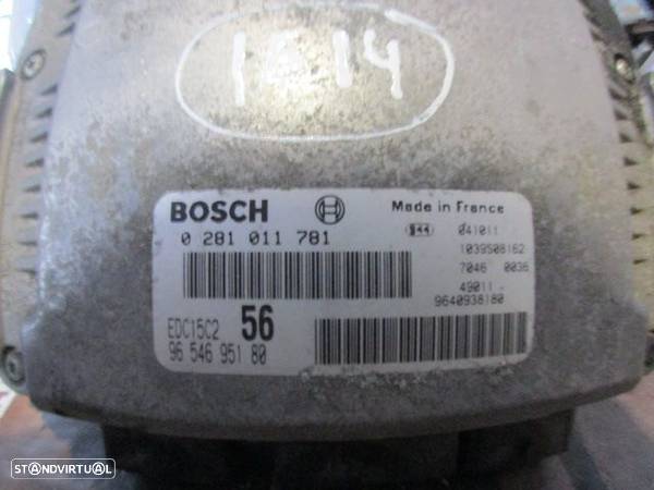 Centralina 0281011781  9654695180  9654570280  PEUGEOT 607 2004 2.2 HDI 133CV 4P AZUL BOSCH - 3