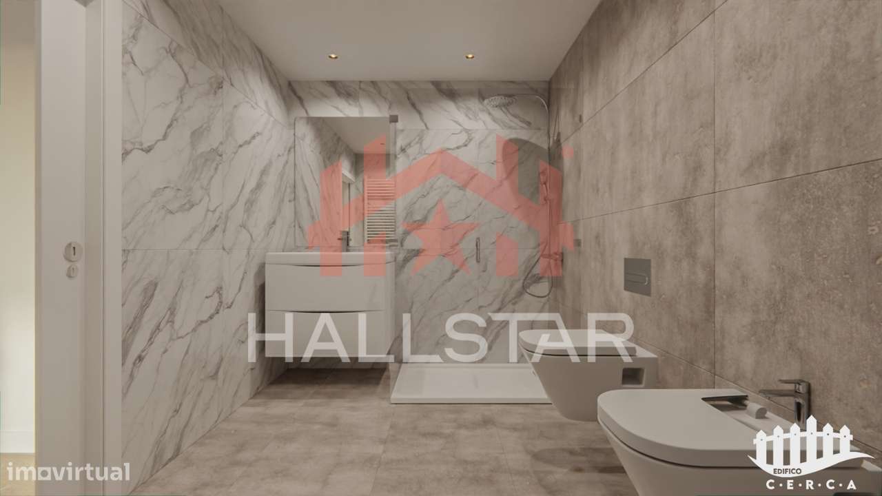 Apartamento T1 + T0 / Varanda com Churrasqueira / Boa Vista-4