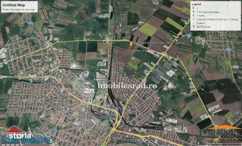 Teren intravilan 17.000 mp cu front la Centura intre Metro si 6 Vanato - Imagine principală: 5/9