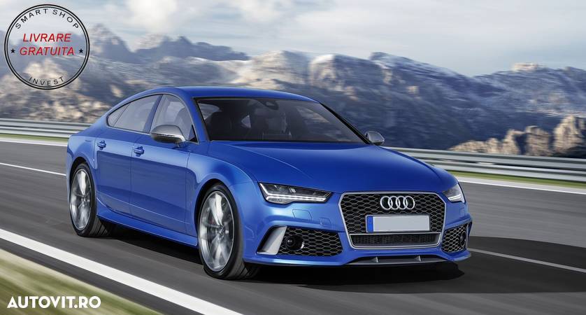 Bara Fata Audi A7 4G Facelift (2015-2018) RS7 Design cu Grile- livrare gratuita - 8