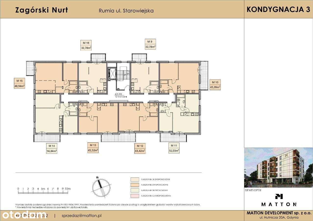 Mieszkanie 3-pokojowe z balkonem - Centrum Rumi - Pełny obrazek: 3/13