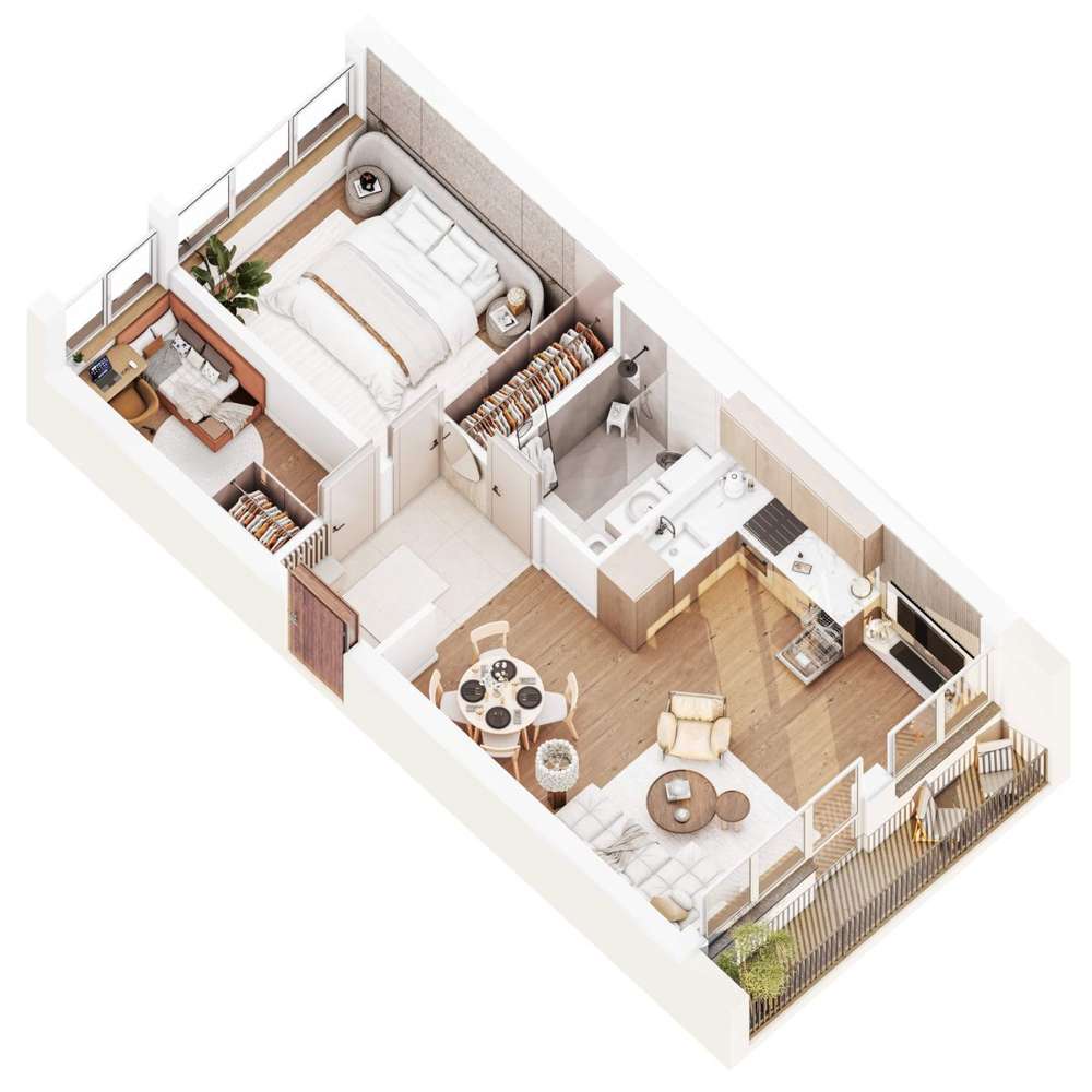 Trzypokojowe mieszkanie w Centrum-10