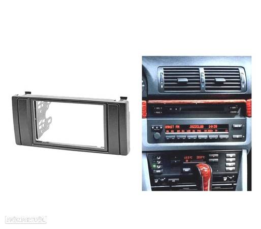 MOLDURA ADAPTADOR PRETO PARA RADIO 2-DIN PARA BMW SERIE 5 E39 Y X5 E53 - 4