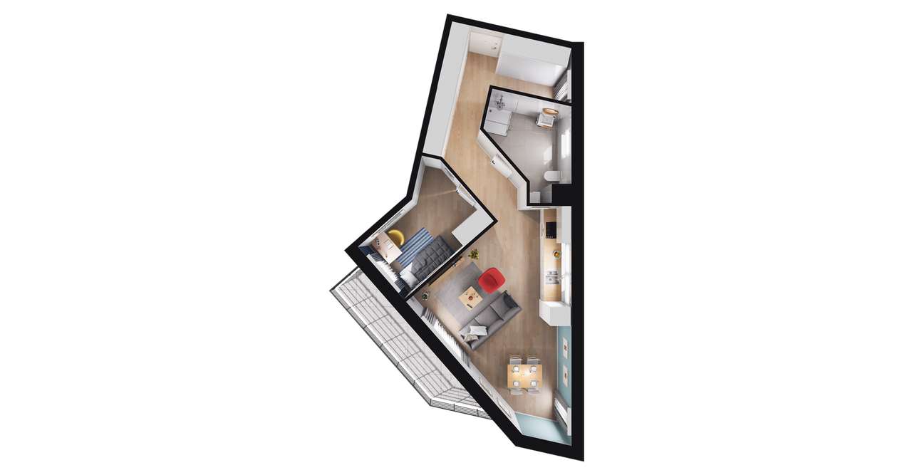 Ziębicka 30  | mieszkanie 2-pok. | 2_2_01 - Pełny obrazek: 3/9