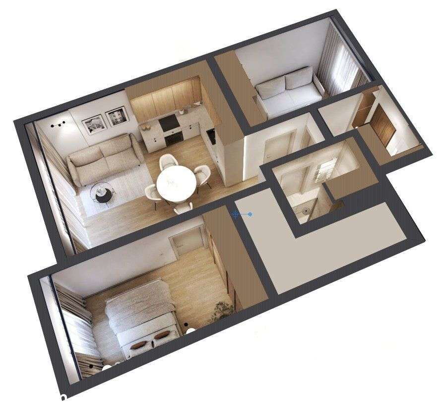 Premium | 55,23 m² | 3 pokoje | parter z ogródkiem-9