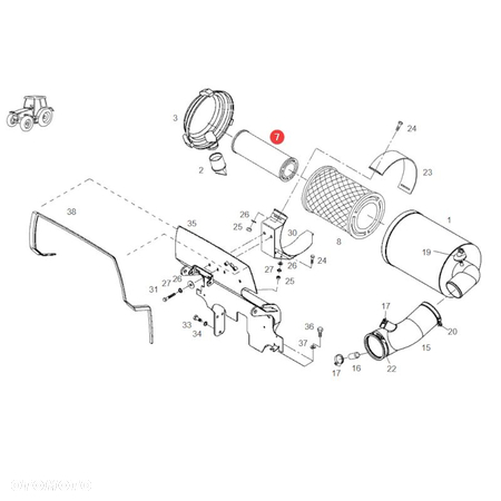 Filtr powietrza wewnętrzny P777639 Donaldson - 4