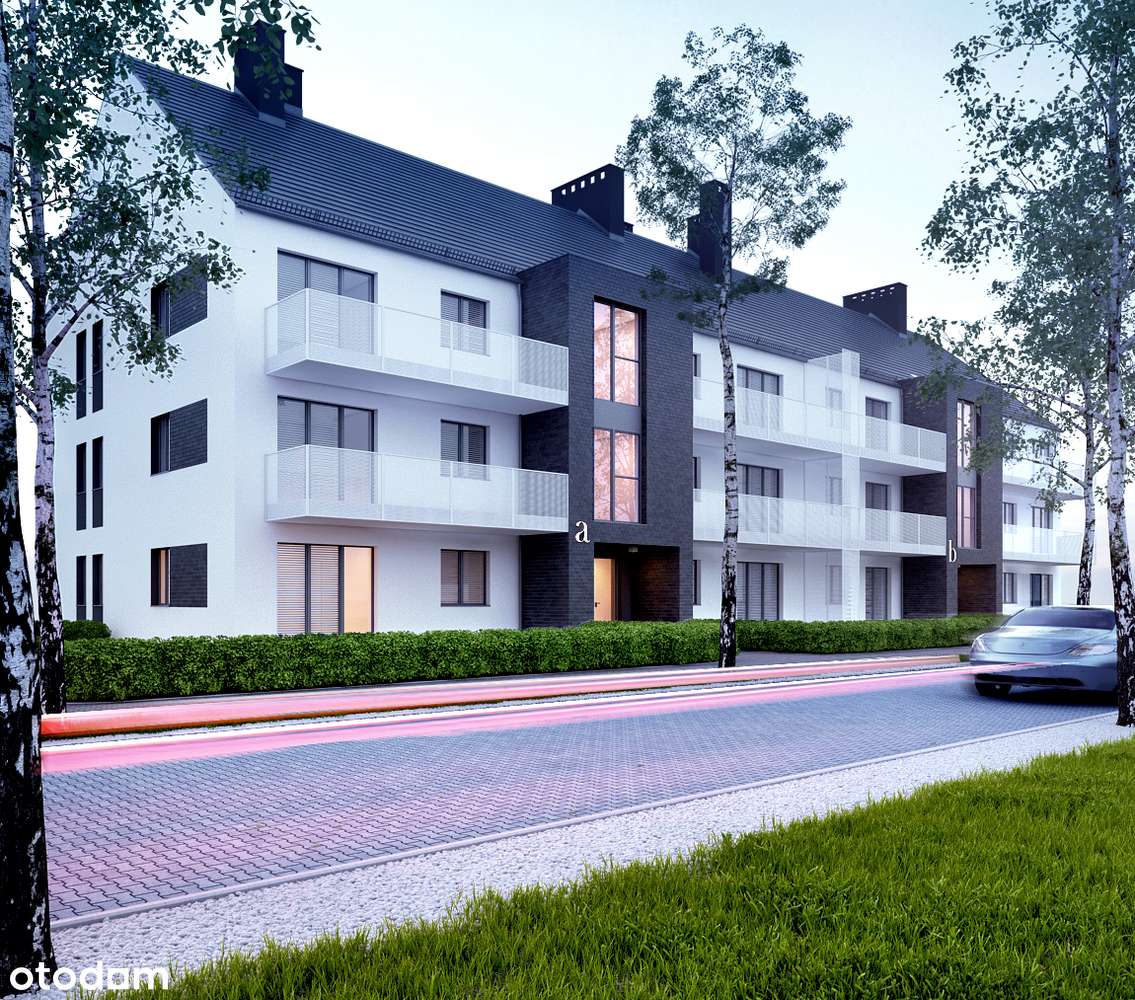 56,07m² +STRYCH 36,36m² +BALKON 9,10m² +M.PARKING.-pod Wrocławiem+las - Pełny obrazek: 4/13