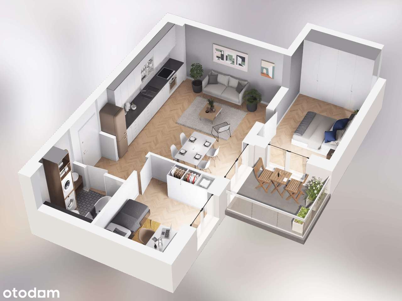 Stary Browar | mieszkanie 3-pok. | 2M6 - Pełny obrazek: 2/9