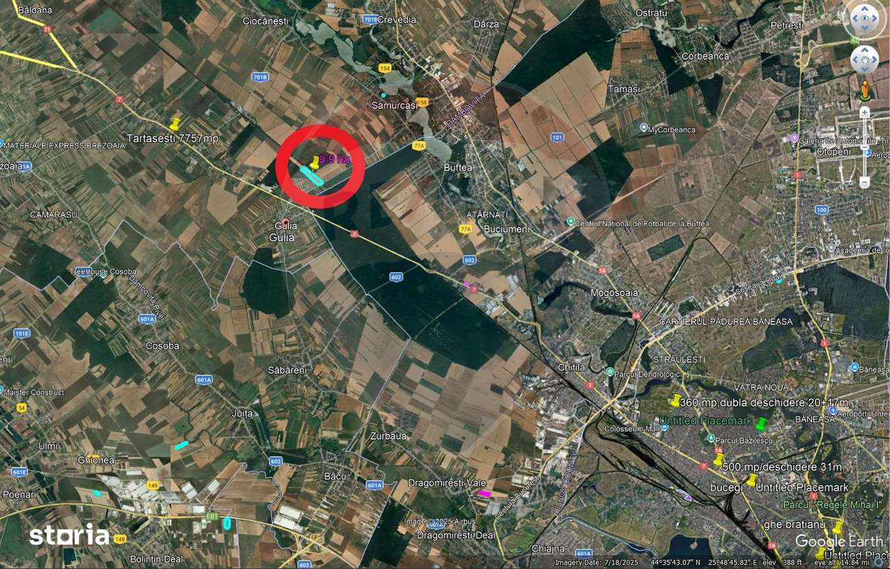 Teren pentru constructii 9.9 ha/locatie strategica, - Imagine principală: 2/5