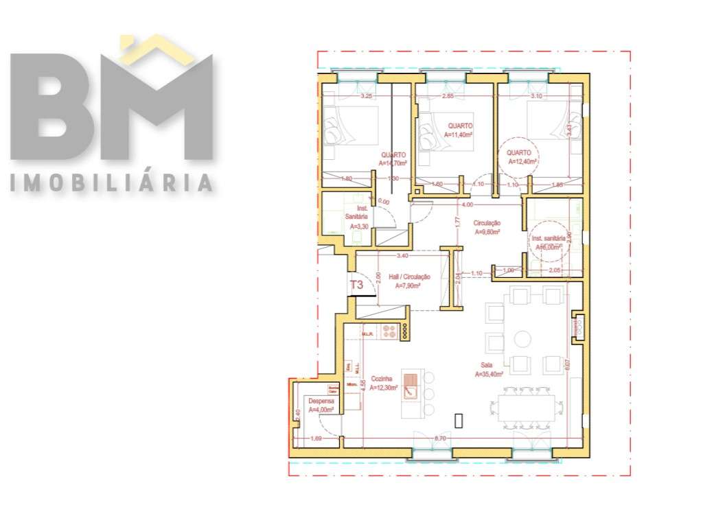 Apartamento T3 em contrução, Quinta da Parrela - Grande imagem: 5/6